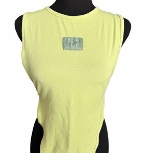 PrettyLittleThing Neon Lime Crewneck Sleeveless Tank